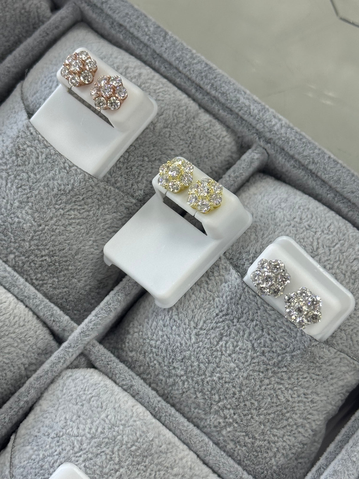 Floral Moissanite Earrings