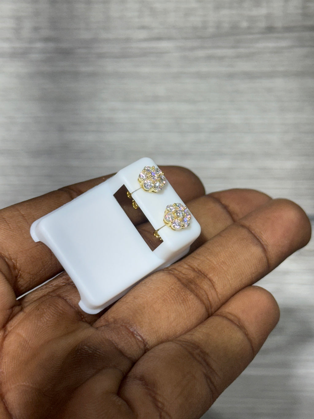 Floral Moissanite Earrings