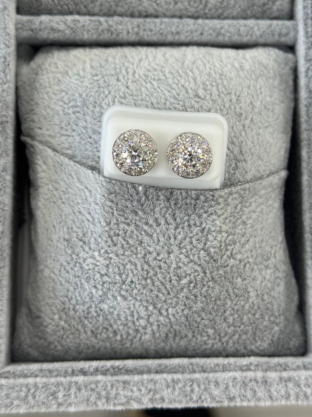 Silver Cluster Earrings (Medium)