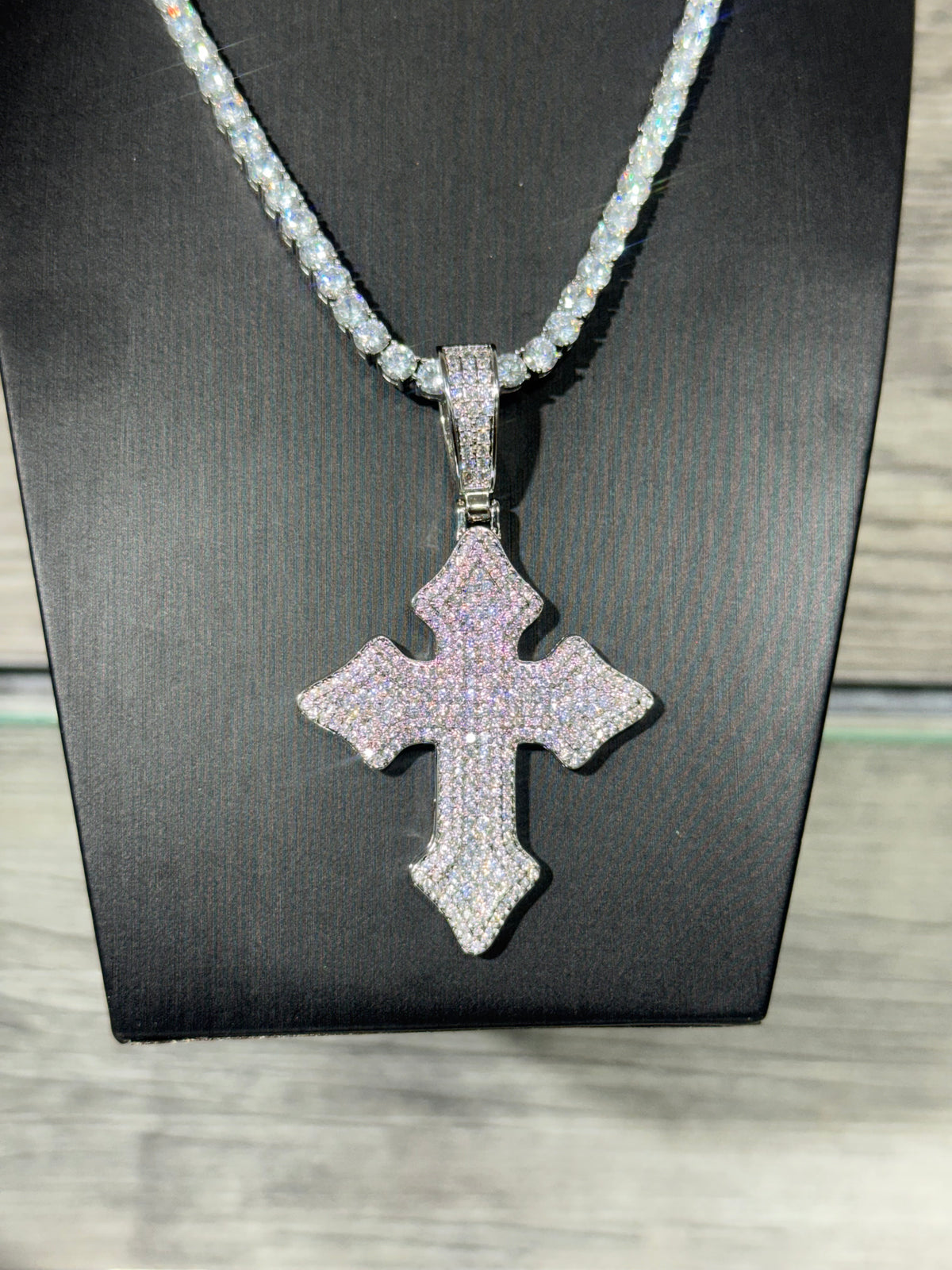 Iced Out Cross Pendant
