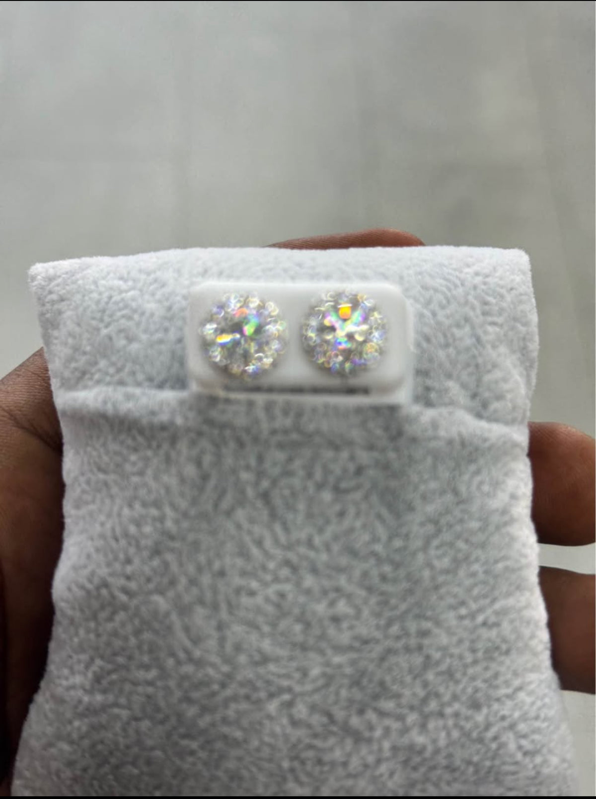 Silver Moissanite Earrings