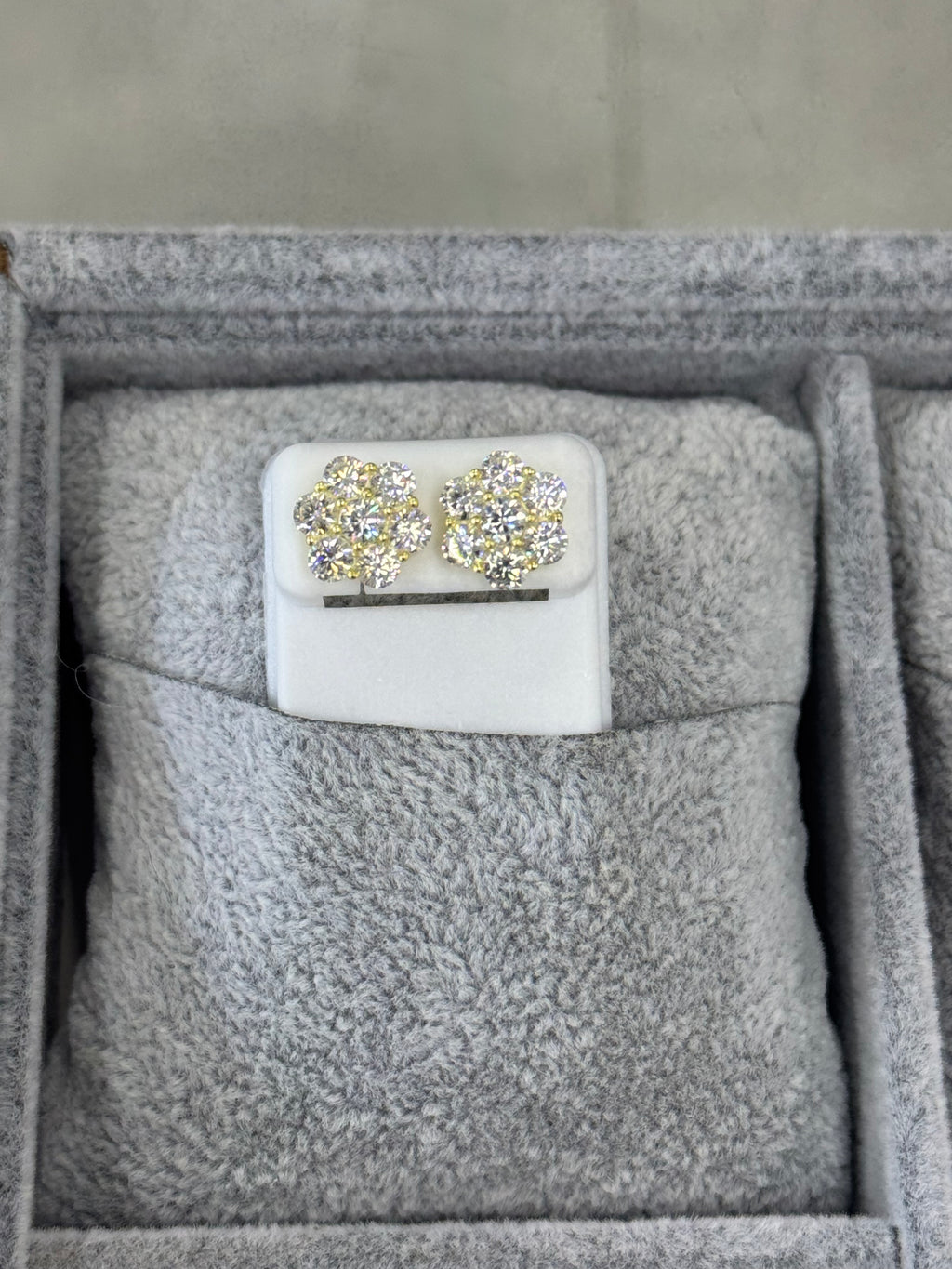 Floral Moissanite Earrings