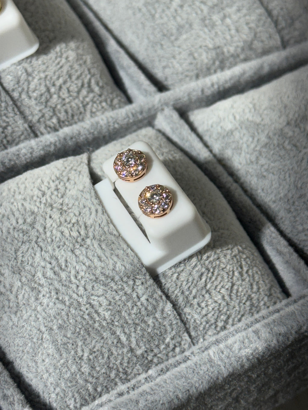 Gold Moissanite Earrings (Small)