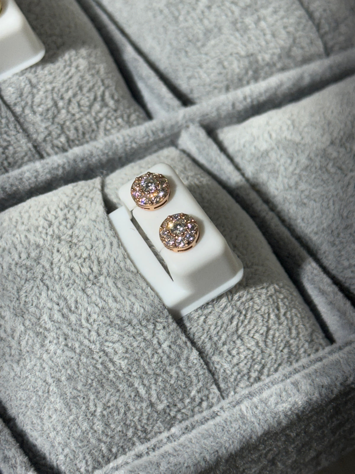 Gold Moissanite Earrings (Small)