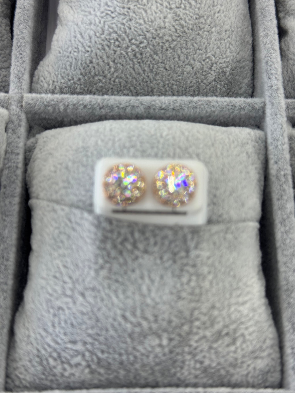 Rose Gold Cluster Earrings(Medium)