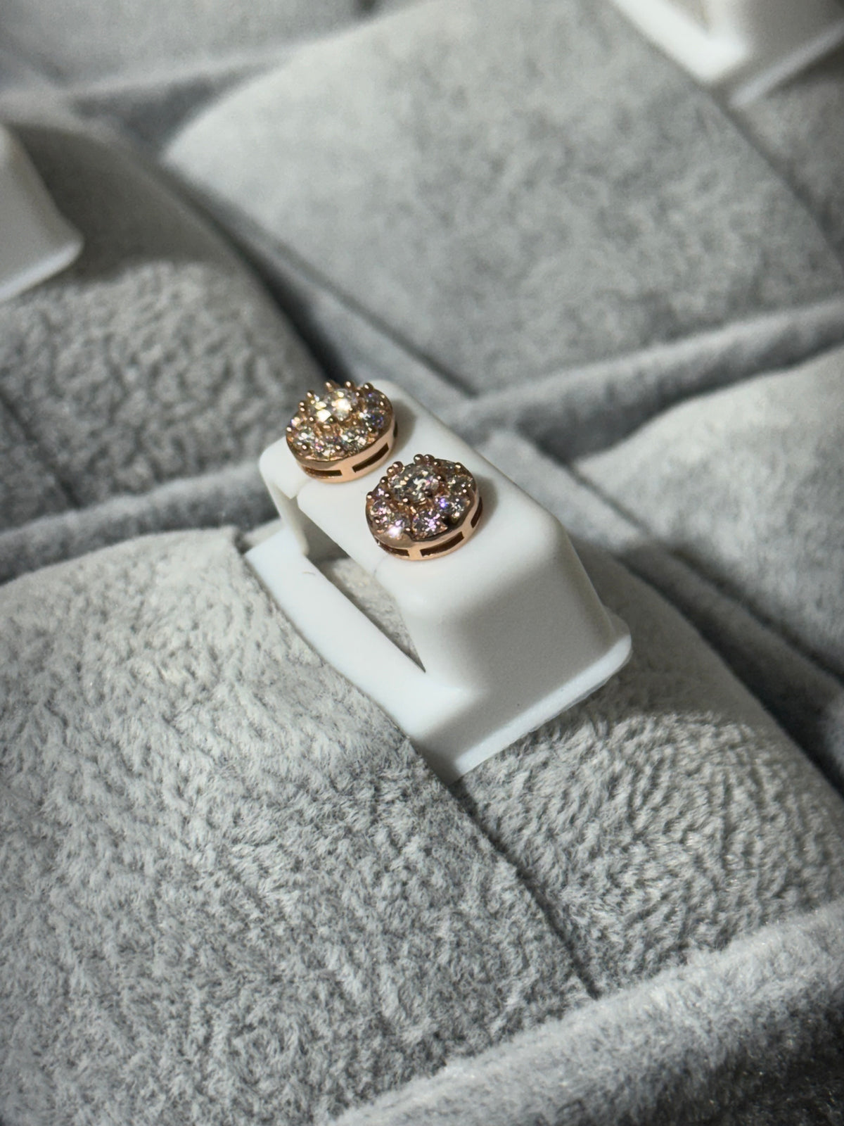 Gold Moissanite Earrings (Small)