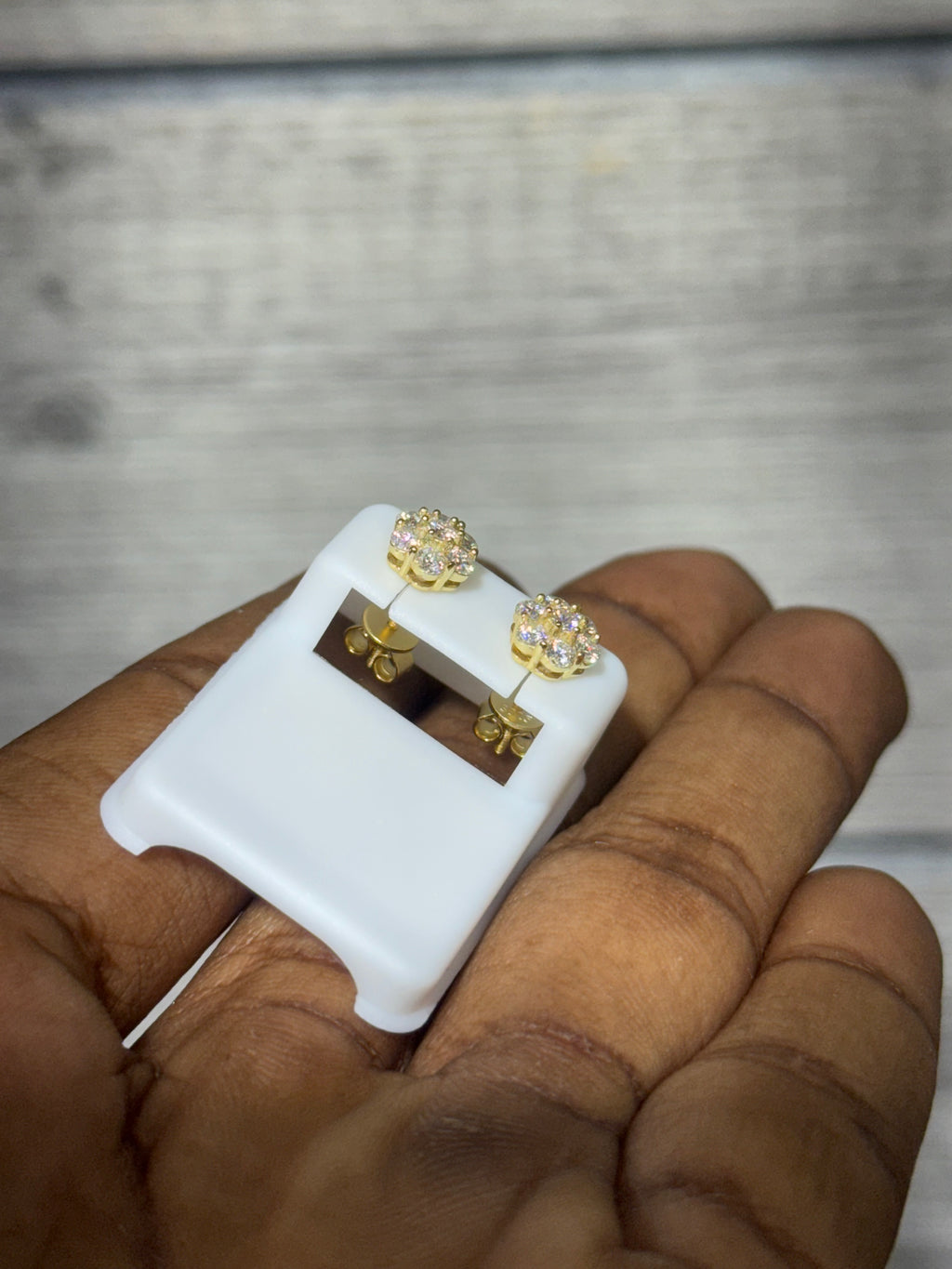 Floral Moissanite Earrings