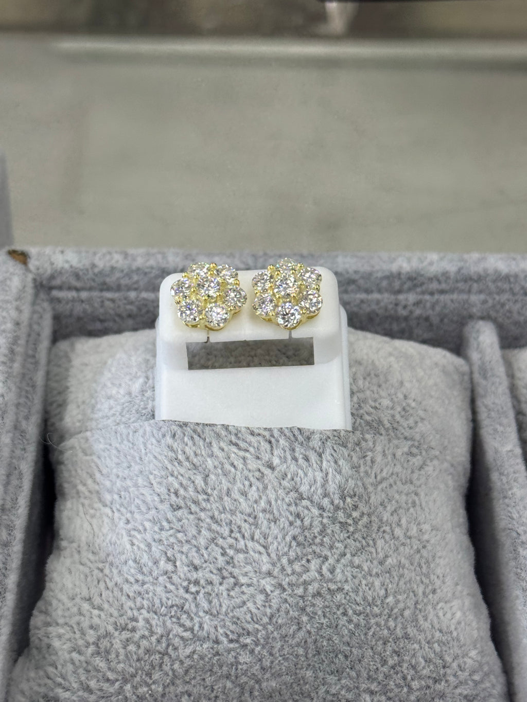Floral Moissanite Earrings