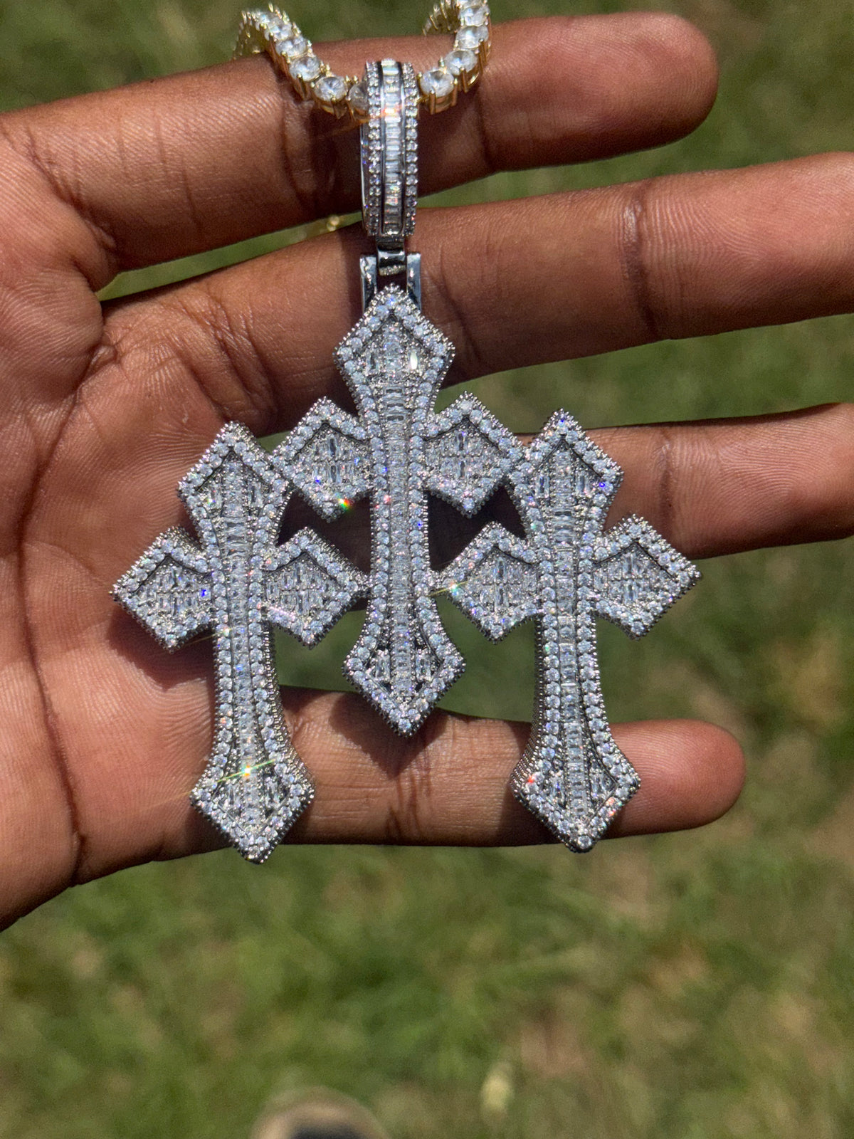 Triple Cross Pendant