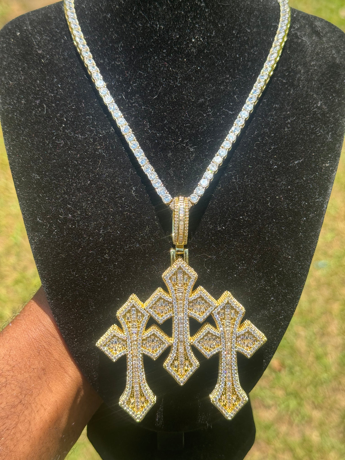 Triple Cross Pendant