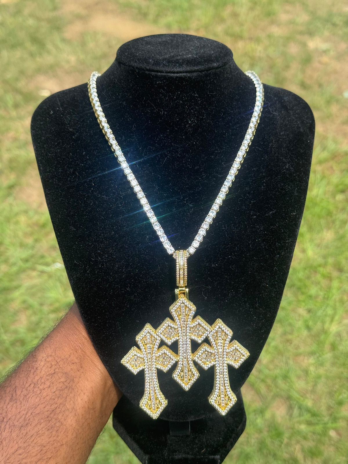 Triple Cross Pendant