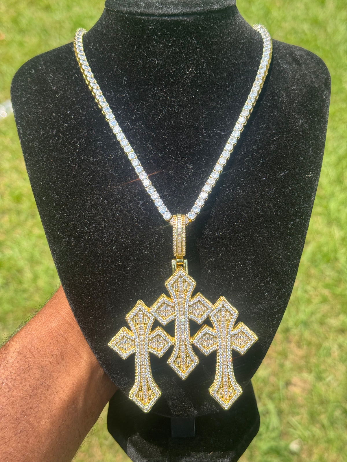 Triple Cross Pendant