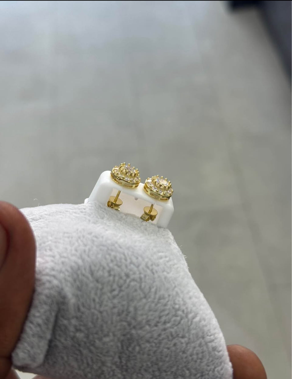 Moissanite Earrings Gold