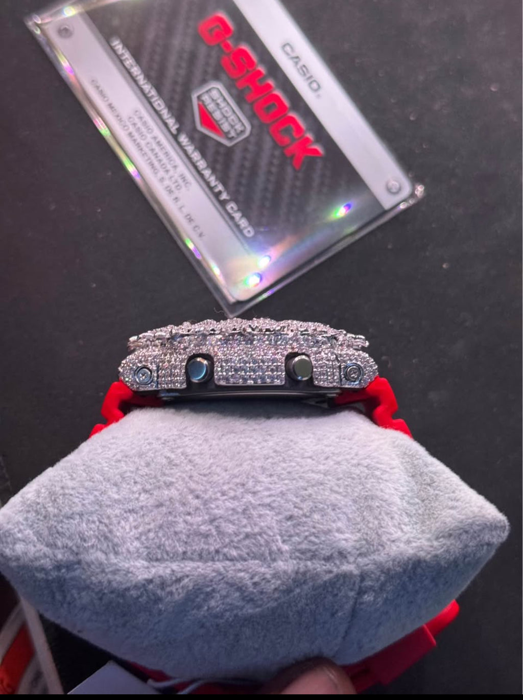 Red Iced Out G-Shock