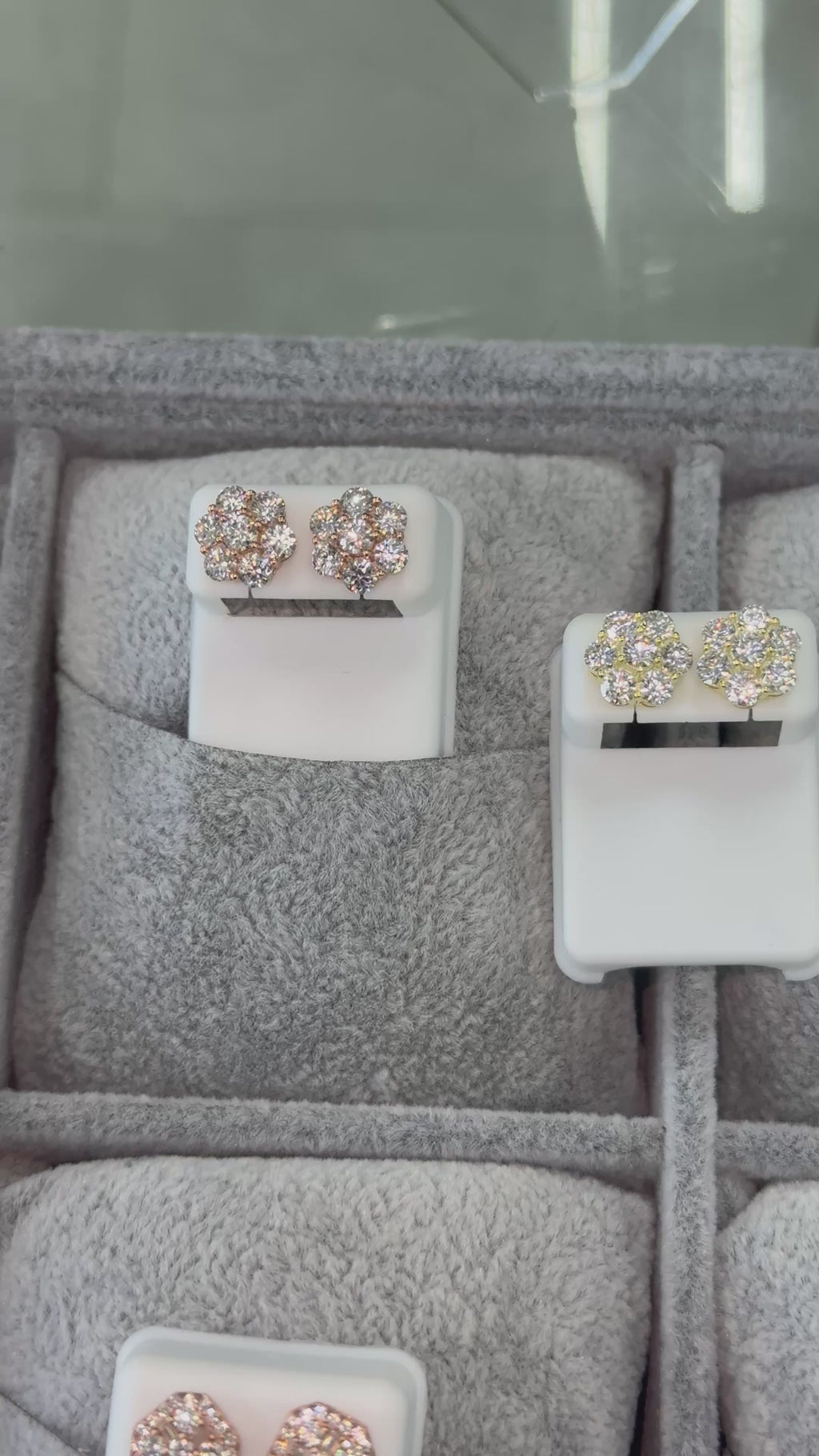 Floral Moissanite Earrings