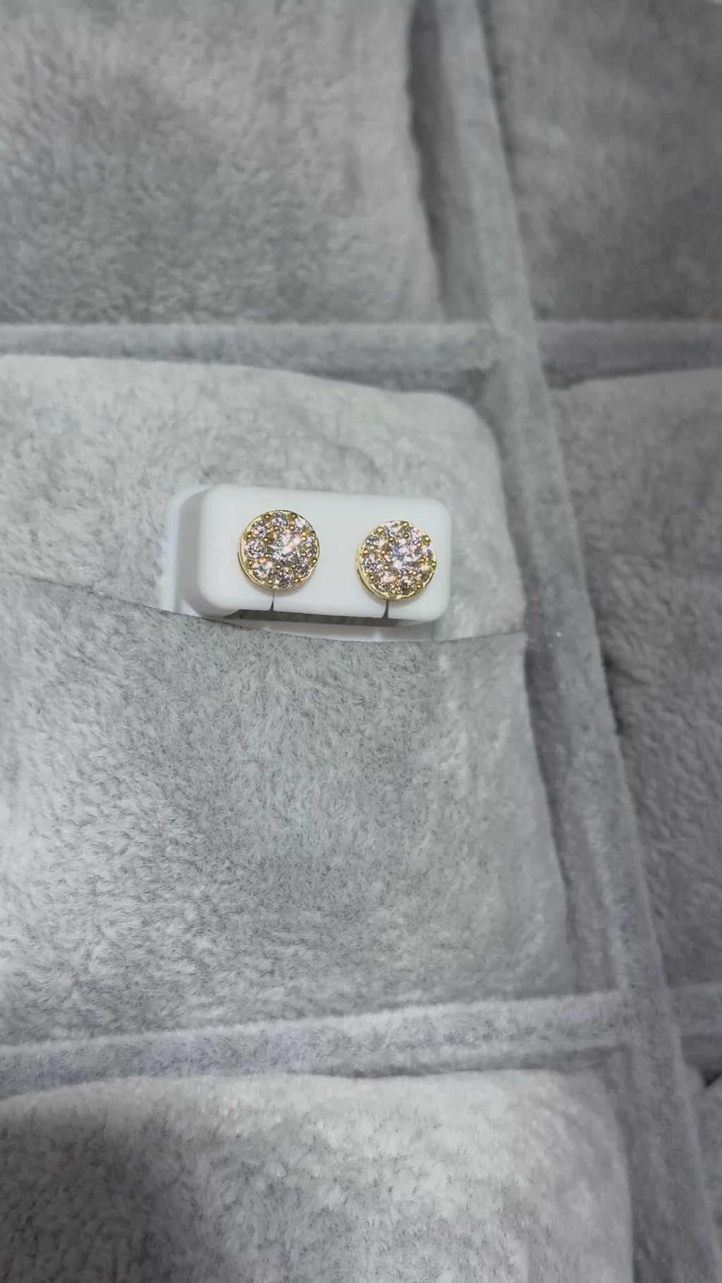 Gold Moissanite Earrings (Small)