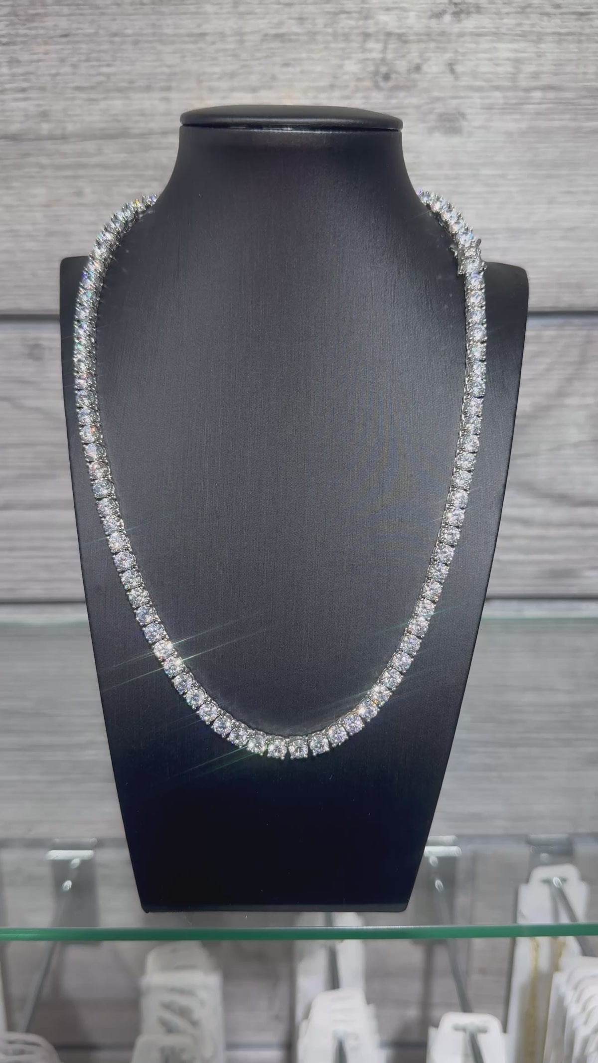Silver Tennis Chain 5mm (Thick)
